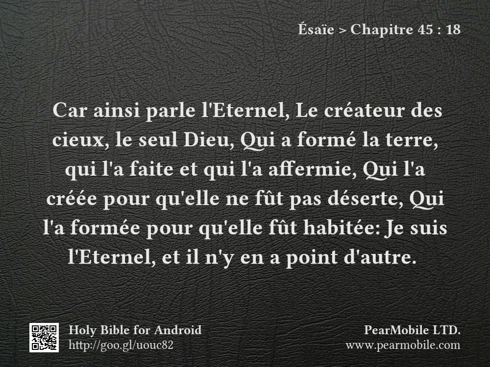 Ésaïe, Chapitre 45:18